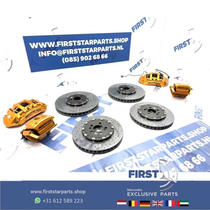 C63 E63 CLS63 GT63 S63 AMG Keramische Rem Set Remklauwen sch, Auto-onderdelen, Remmen en Aandrijving, Mercedes-Benz, Gebruikt