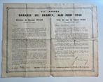 Certificaat deelname slag van VII Armée in 1940, Ophalen of Verzenden