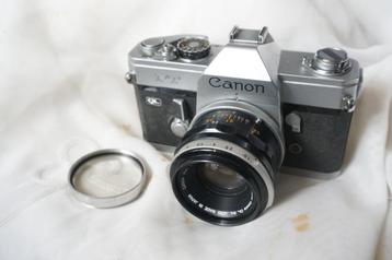 Canon FT QL + Canon FL 50 mm 1.8 beschikbaar voor biedingen