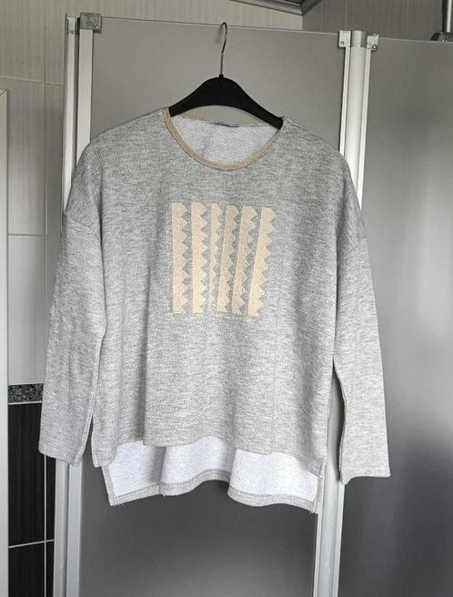 Trui - Sweater - Dames - Zara - Medium - Grijs - €2,50, Kleding | Dames, Truien en Vesten, Gedragen, Maat 38/40 (M), Grijs, Ophalen of Verzenden