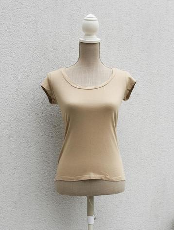 Joli Tshirt beige S, Enlèvement ou Envoi, Zéro Original, Comme neuf, Taille 36 (S)