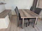 Tafel, stoelen, tv kast en bijzettafel nieuwstaat!, Ophalen