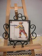 Patère ancienne céramique et fer forgé, Enlèvement ou Envoi