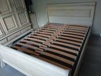 Eiken bed met lattenbodem  1m60cm breed, Huis en Inrichting, Slaapkamer | Bedden, Ophalen