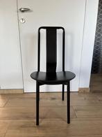 Design zwarte stoelen Zanotta, Huis en Inrichting, Stoelen, Vijf, Zes of meer stoelen, Design, Leer, Zo goed als nieuw