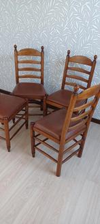 Keuken stoelen eik, Huis en Inrichting, Stoelen, Gebruikt, Ophalen