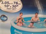 opblaasbaar zwembad BESTWAY FAST SET en veel toebehoren, Ophalen, Gebruikt, Minder dan 80 cm, Opblaaszwembad