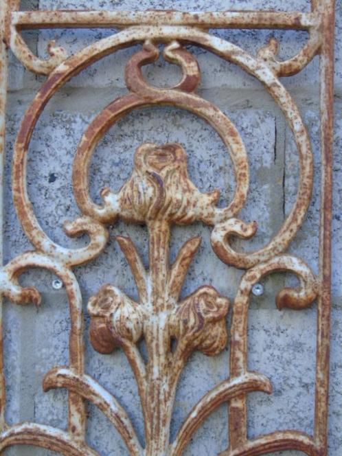 statue ou plaque anti-vol de porte , une tulipe en fonte, Jardin & Terrasse, Décoration murale de jardin, Neuf, Enlèvement ou Envoi