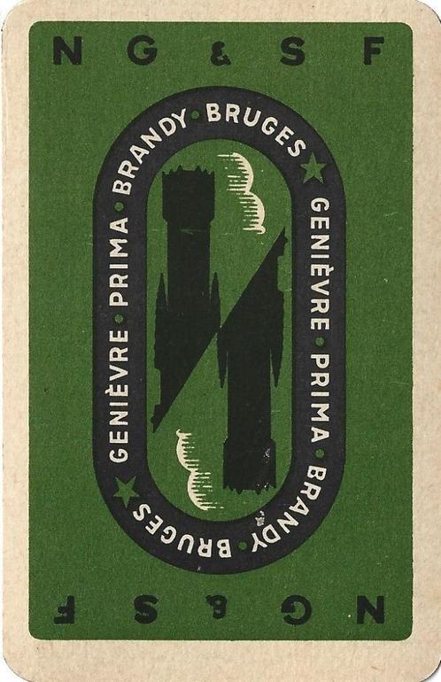 Joker met NG & SF Jenever / Distilleerderij reclame 01, Verzamelen, Speelkaarten, Jokers en Kwartetten, Zo goed als nieuw, Joker(s)