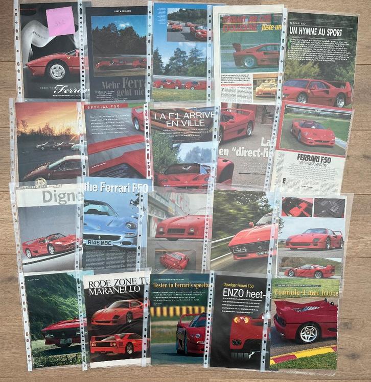 FERRARI F40, FERRARI F50 ET FERRARI 288 - LES ARTICLES, Livres, Autos | Brochures & Magazines, Ferrari, Enlèvement ou Envoi