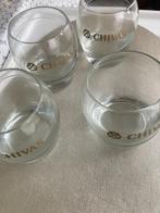 4 chivas whisky glazen, Ophalen of Verzenden, Zo goed als nieuw, Borrel- of Shotglas