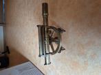 THEODOLITE en bronze avec son niveau. Base tripode...., Ophalen, Brons