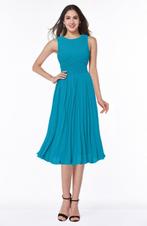 Feest, Cocktail, Galakledij, Super voor Feestdagen, Blauw, Maat 42/44 (L), Nieuw, Cocktailjurk