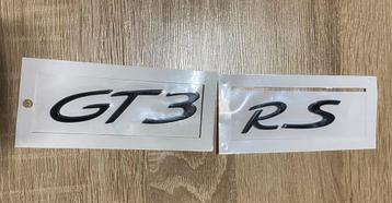 Porsche-logo-embleem GT3 RS glanzend zwart 