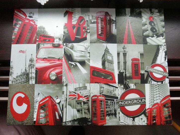 Tableau déco photos London British - sur toile 60 x 45 neuf, Huis en Inrichting, Woonaccessoires | Schilderijen, Tekeningen en Foto's