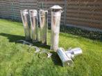 Inox schouw en toebehoren, Ophalen, Inox, 4 tot 6 meter, Zo goed als nieuw