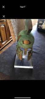 Casque spartiate bronze, Antiquités & Art, Art | Autres Art, Bronze