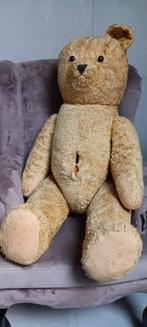 Oude,met stro gevulde teddybeer., Ophalen of Verzenden, Gebruikt