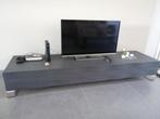Antracietkleurig eikenhouten tv-meubel, Ophalen, Design, 150 tot 200 cm, Eikenhout