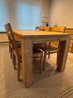 Teak eetkamer, Huis en Inrichting, Complete eetkamers, Ophalen, Zo goed als nieuw