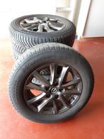 4 aluminiumvelgen en winterbanden, Auto-onderdelen, Banden en Velgen, Ophalen, Banden en Velgen, Winterbanden, Personenwagen