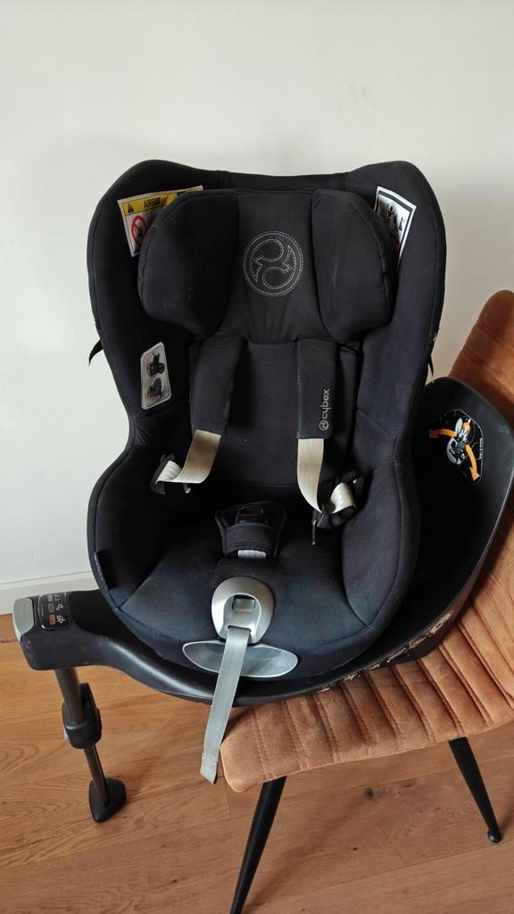 Cybex isofix Base Z & autostoel Sirona Z i-size Deep Black, Enfants & Bébés, Sièges auto, Utilisé, Autres marques, 0 à 18 kg, Isofix
