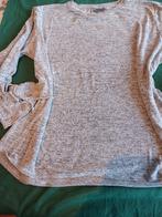 Grijze spikkeltrui M48/50, Kleding | Dames, Grote Maten, Verzenden, Trui of Vest, Zo goed als nieuw, Grijs