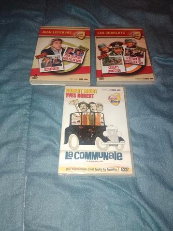 Te koop set van 3 dvd's uit de Fou Rire collectie  beschikbaar voor biedingen