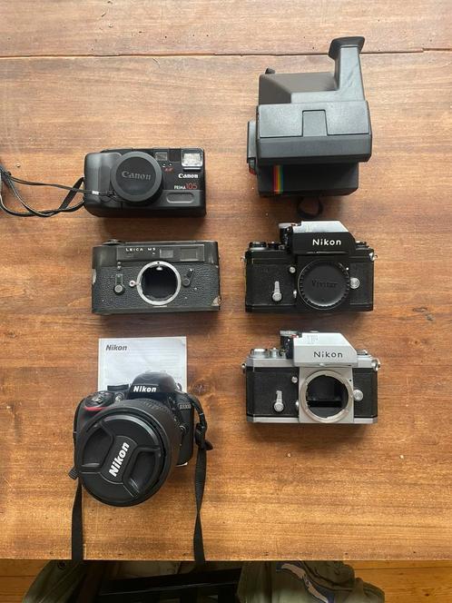Lot appareils photos Leica, Nikon, Canon, Polaroïd, Audio, Tv en Foto, Fotocamera's Analoog, Gebruikt, Canon, Ophalen of Verzenden