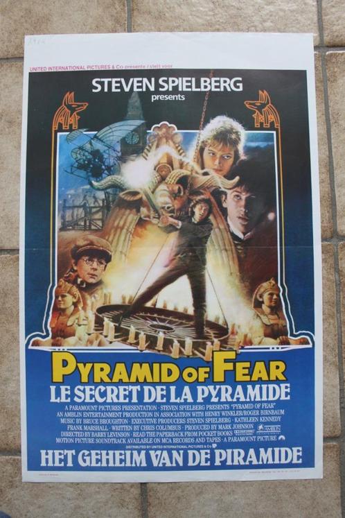 filmaffiche Steven Spielberg Pyramid Of Fear filmposter, Verzamelen, Posters, Zo goed als nieuw, Film en Tv, A1 t/m A3, Rechthoekig Staand