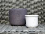 2 bloempotten cachepots, Gebruikt, Rond, Binnen, Ophalen of Verzenden