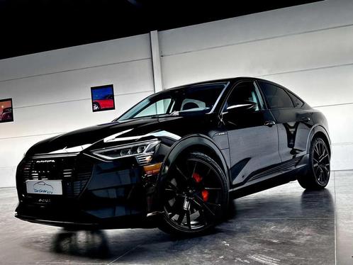 Audi e-tron 55 Sportback Quattro / Full Black / 2023, Auto's, Audi, Bedrijf, Te koop, e-tron, ABS, Adaptive Cruise Control, Airconditioning