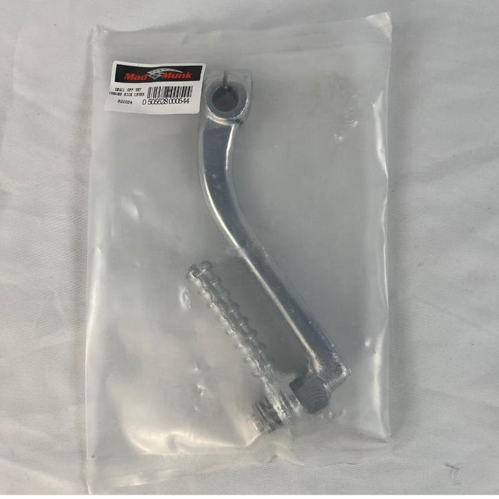 Off set kickstart pedaal chrome voor 14mm as, Fietsen en Brommers, Brommeronderdelen | Scooters, Nieuw, Overige merken, Blok, Ophalen of Verzenden