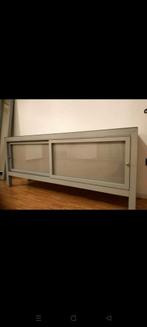 salle à manger moderne en verre et métal, Maison & Meubles, Salles à manger complètes, Enlèvement, Comme neuf, Modern