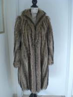 Manteau fourrure brun/beige MarmotteTaille38, Envoi, Porté, Taille 38/40 (M), Beige