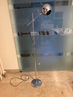 retro staande lamp, Huis en Inrichting, Lampen | Vloerlampen, Ophalen, Gebruikt, Metaal, Chroom