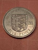 JERSEY 5 Pence 1981, Timbres & Monnaies, Monnaies | Europe | Monnaies non-euro, Enlèvement ou Envoi, Monnaie en vrac, Autres pays