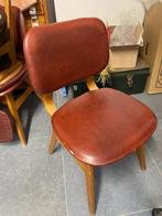 6 stoelen Mid-century design, Huis en Inrichting, Stoelen, Gebruikt, Bruin, Mid-century, Vijf, Zes of meer stoelen