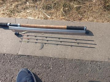 Canne à pêche feeder +moulinet schimano, Enlèvement, Neuf