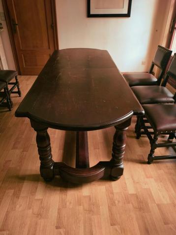 Kloostertafel (eik) L230/B85/H78 cm verlengbaar beschikbaar voor biedingen