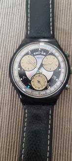 Swatch chrono miobiano 1993, Comme neuf, Cuir, Enlèvement, Swatch