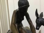 Bronzen art deco beeld 1945, Antiek en Kunst, Antiek | Brons en Koper, Ophalen