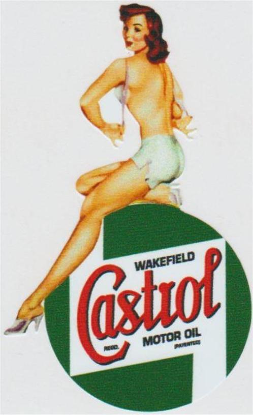Castrol Pin Up Girl sticker #10, Motoren, Accessoires | Stickers, Verzenden