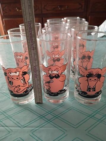 12x longdrinkglas horen, zien , zwijgen  beschikbaar voor biedingen
