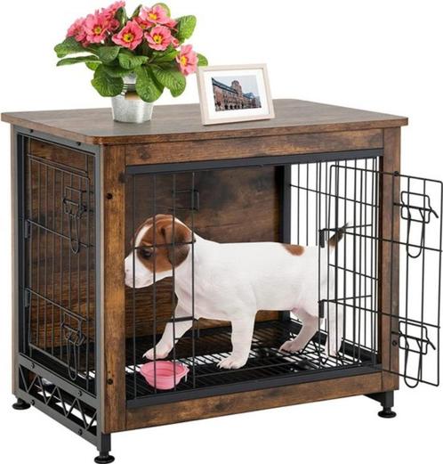 Houten Hondenbench 83x55x64cm - 22310, Animaux & Accessoires, Caisses pour chiens, Neuf, Enlèvement