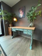 Gerestyled eiken bureau / sidetable – unieke eyecatcher!, Ophalen, Bureau