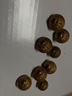lot 8 boutons français infanterie ww2, Collections