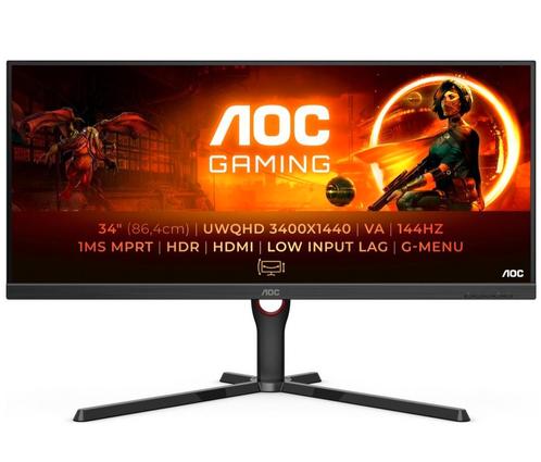 34 inch ultrabreed pc-scherm, Computers en Software, Monitoren, Zo goed als nieuw, 101 t/m 150 Hz, DisplayPort, HDMI, Gaming, Ultrawide