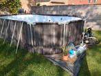 Bestway zwembad - 610 x 366 x 122 cm steel look, Ophalen, Gebruikt