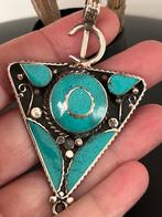 Pendentif en argent 925 turquoise, Zo goed als nieuw, Zilver, Zilver